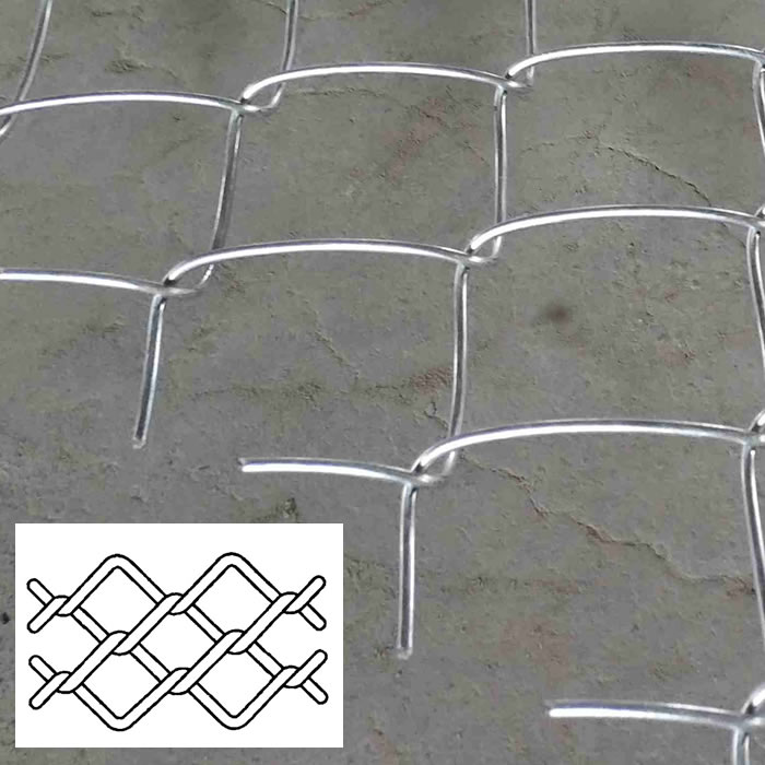 Chain Link Fence Fabric with Both Ends Without Knuckling/Twisting Selvage