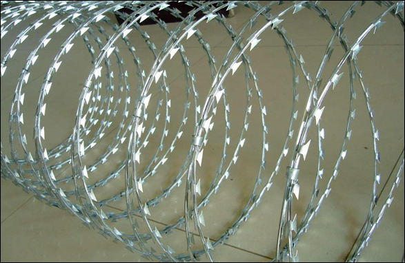 Hot Dipped Galvanized Razor Wire Concertina Coils