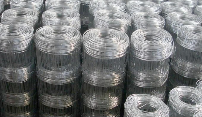 High tensile mesh in fixed knot for farming fencing