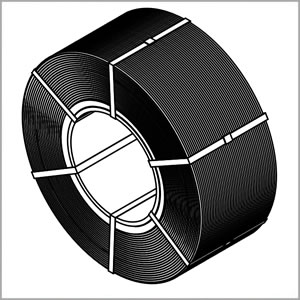 Zinc coated galv. wire on cores