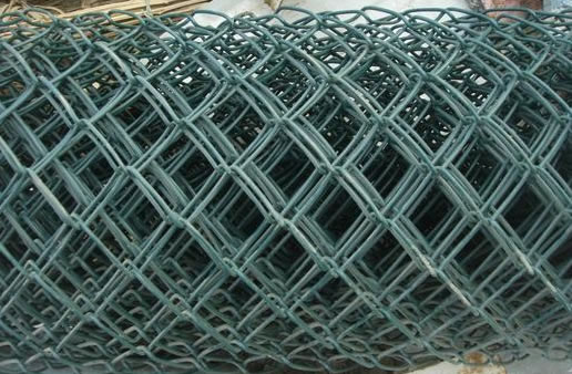 Green Chain Link Fence