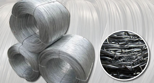 High Carbon Galv. Wire - BWG 12 - for Barbed Wire Fence Production