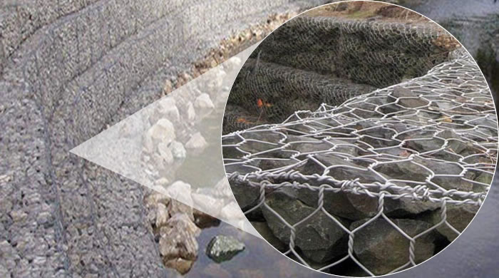 Twisted Woven Mesh Gabions