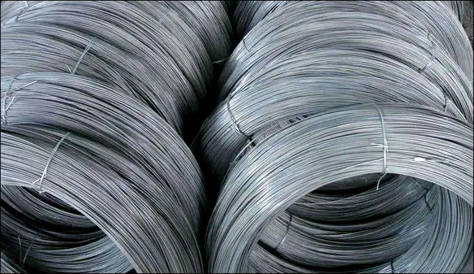 Phosphated steel wire for ropes