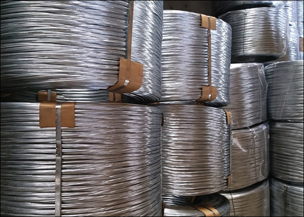 Zinc coated galvanised iron wire